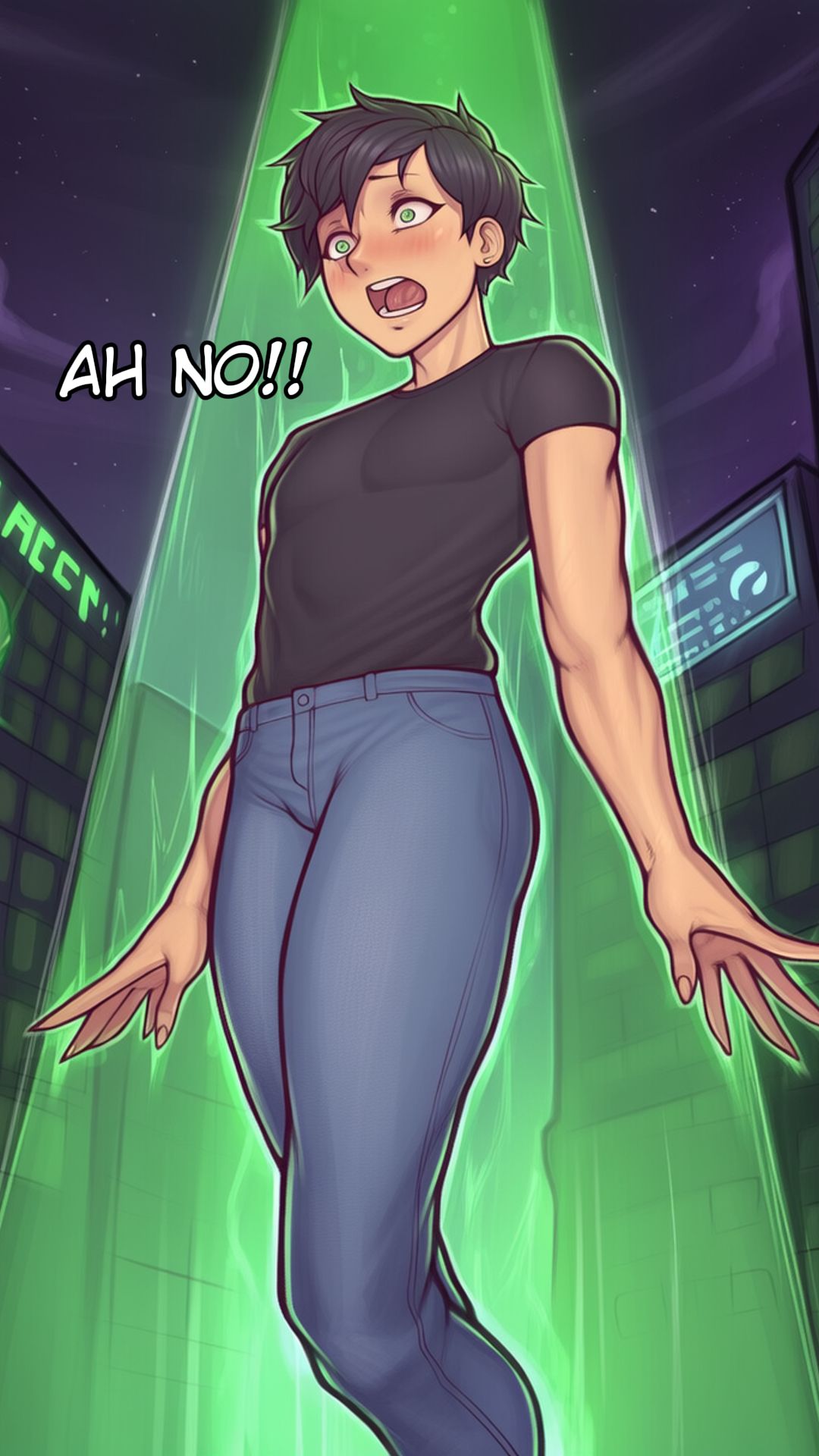 tg tf gender bender alien pregnancy comic panel 3