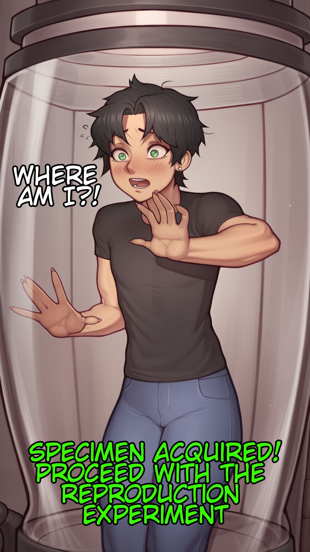 tg tf gender bender alien pregnancy comic panel 4