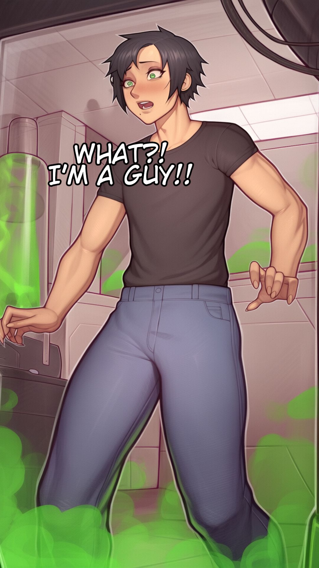 tg tf gender bender alien pregnancy comic panel 5