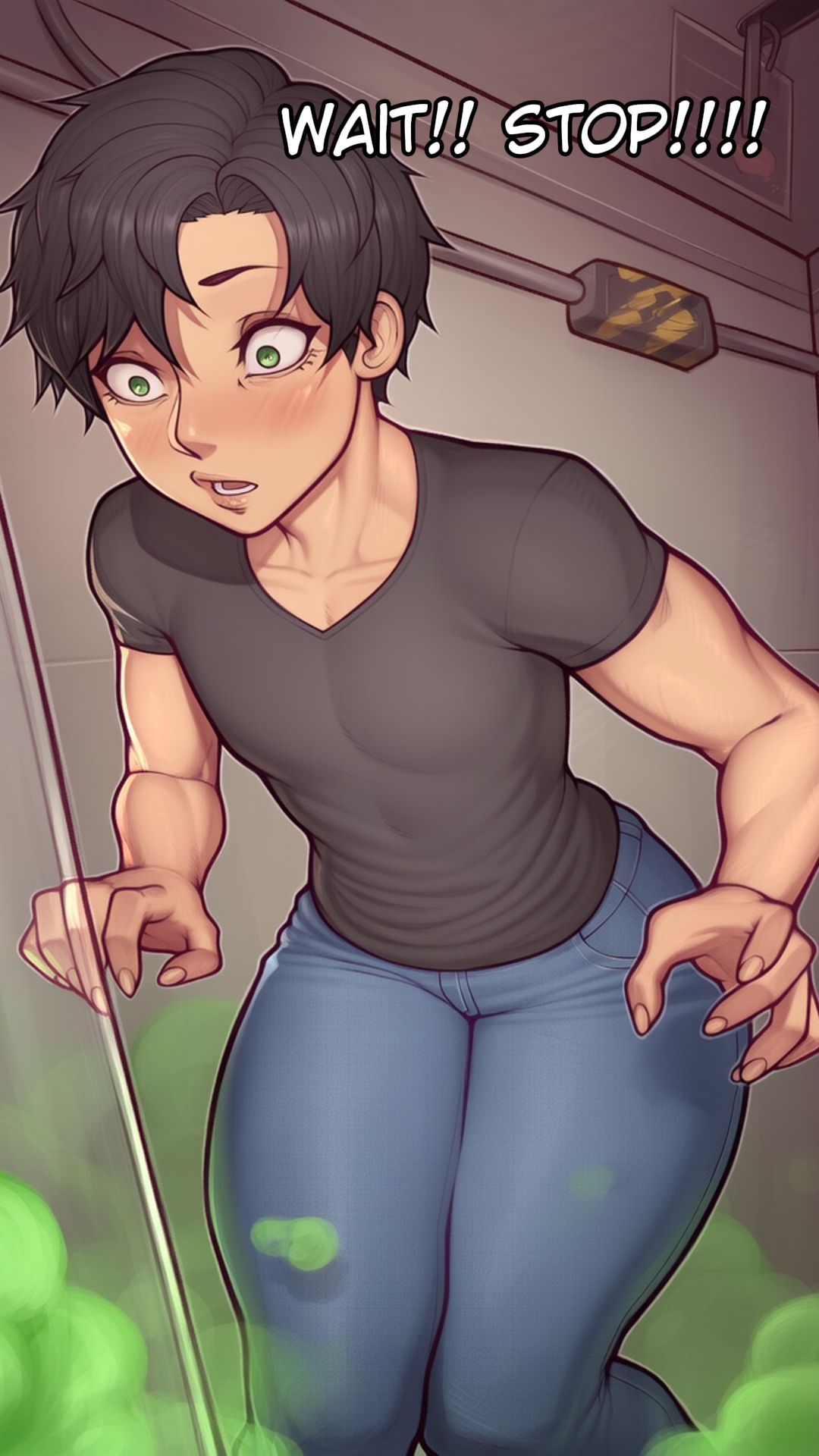 tg tf gender bender alien pregnancy comic panel 6