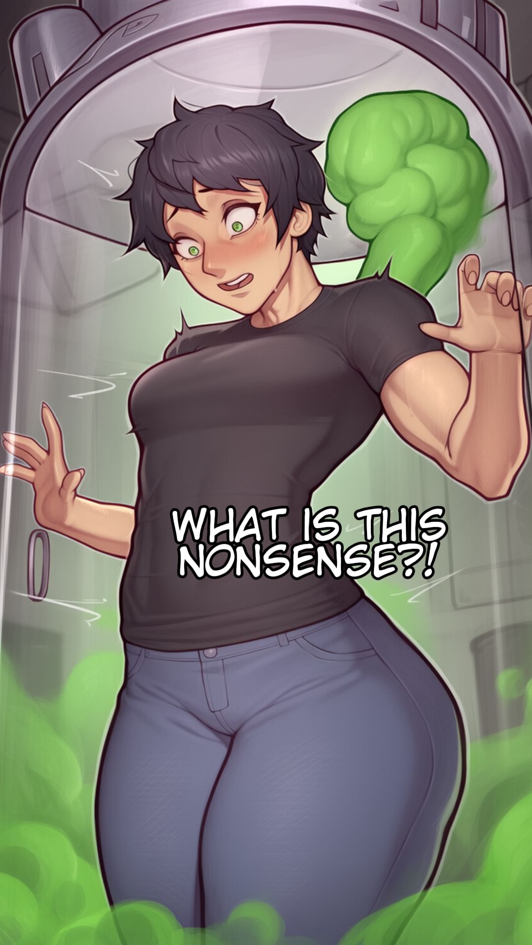 tg tf gender bender alien pregnancy comic panel 8