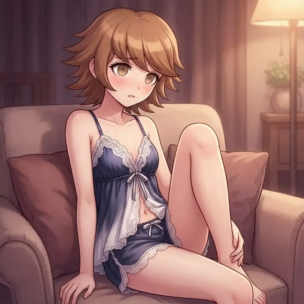 femboy chichiro danganronpa in lingerie