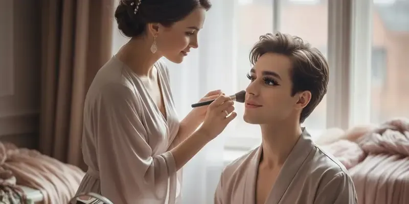 woman feminising a femboy