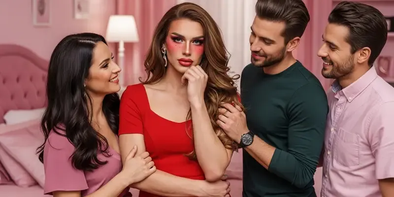wife turns husband to sissy content creator